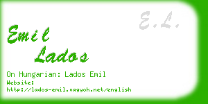 emil lados business card